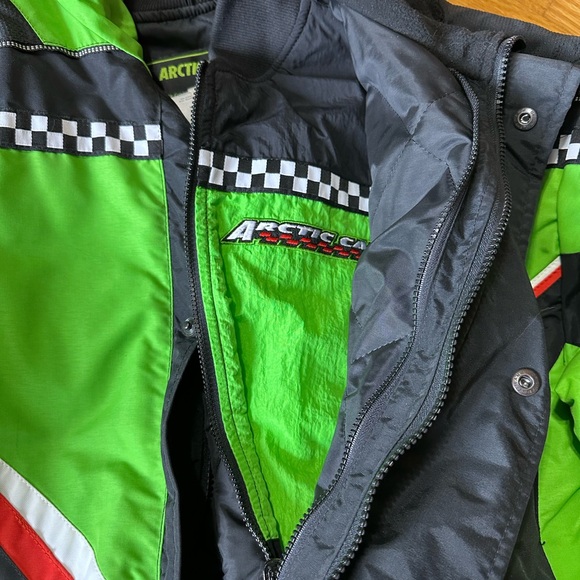Arctic Cat Mens large Snowmobile jacket with zip out liner, excellent condition - Picture 4 of 9